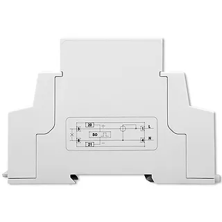 Qoltec Jednofazowy elektroniczny licznik | miernik zużycia energii na   szynę DIN | 230V | LCD | 2P | Slim