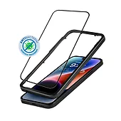 CRONG Szkło ochronne Anti-Bacterial 3D Armour Glass iPhone 14 Pro z ramką instalacyjną