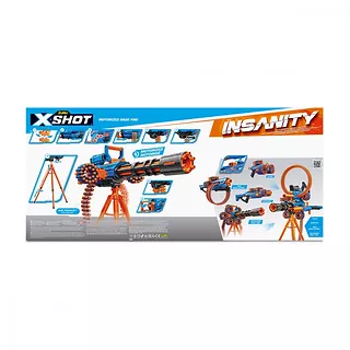 ZURU X-Shot Wyrzutnia Insanity Motorized Rage Fire 72 strzałki