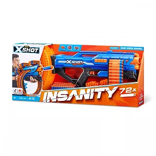 ZURU X-Shot Wyrzutnia Insanity Mad Mega Barrel 72 strzałki