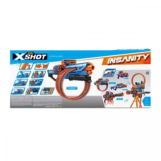 ZURU X-Shot Wyrzutnia Insanity Mad Mega Barrel 72 strzałki