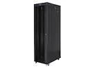 Lanberg Szafa stojąca Rack 19 cali 47U 800x1200mm, drzwi szklane LCD (FLAT PACK) czarna