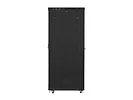 Lanberg Szafa stojąca Rack 19 cali 47U 800x1200mm, drzwi szklane LCD (FLAT PACK) czarna