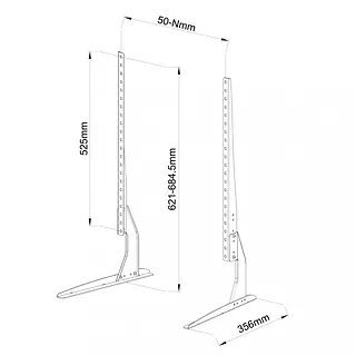 ART Stojak/nogi do TV 23-75 cali 40kg SD-20 Vesa max 800x400