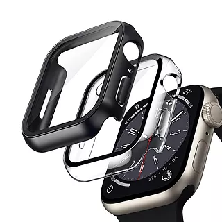 CRONG Etui ze szkłem Hybrid Watch Case Apple Watch 45mm Clear