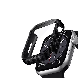 CRONG Etui ze szkłem Hybrid Watch Case Apple Watch 45mm Carbon