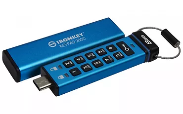 Kingston Pendrive 8GB IronKey Keypad 200 FIPS140-3 Lvl3 AES-256