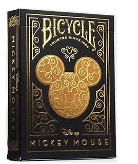 Bicycle Karty Black & Gold Mickey