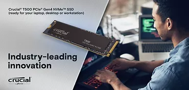 Crucial Dysk T500  1TB M.2 NVMe 2280 PCIe 4.0  7300/6800