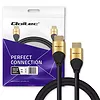 Qoltec Kabel HDMI v2.1 Ultra High Speed 8K | 60Hz | 30AWG | 1m Złoty