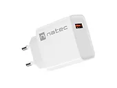 Natec Ładowarka sieciowa Ribera 1x USB-A 18W Biała