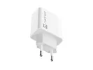 Natec Ładowarka sieciowa Ribera 1x USB-A + 1x USB-C 20W Biała