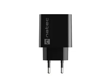 Natec Ładowarka sieciowa Ribera 1x USB-A + 1x USB-C 20W Czarna