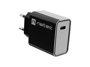 Natec Ładowarka sieciowa Ribera 1x USB-C 20W Czarna