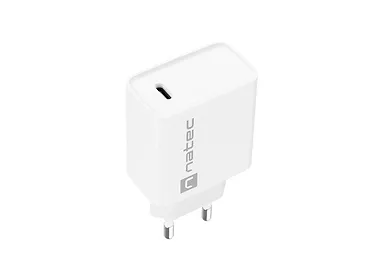 Natec Ładowarka sieciowa Ribera 1x USB-C 20W Biała