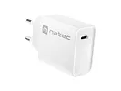 Natec Ładowarka sieciowa Ribera 1x USB-C 20W Biała