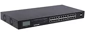 Intellinet Switch Gigabit 24x RJ45 PoE+, 2x SFP, wyświetlacz LCD