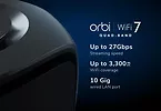 Netgear Satelita RBE970B System WiFi 7 Orbi Satellite black