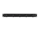 Lanberg Organizer kabli 19 cali 1U z 5 metalowymi uchwytami typ B czarny