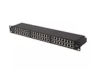 Lanberg Patch panel 48 portów 1U 19 cali kat.5e ftp ekranowany czarny