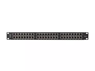 Lanberg Patch panel 48 portów 1U 19 cali kat.5e ftp ekranowany czarny