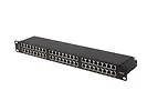Lanberg Patch panel 48 portów 1U 19 cali kat.6 ftp ekranowany czarny