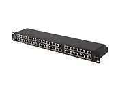 Lanberg Patch panel 48 portów 1U 19 cali kat.6 ftp ekranowany czarny