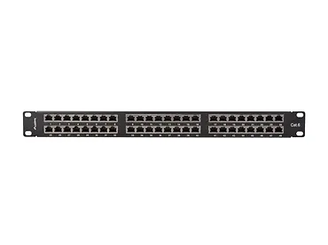 Lanberg Patch panel 48 portów 1U 19 cali kat.6 ftp ekranowany czarny