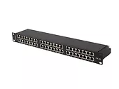 Lanberg Patch panel 48 portów 1U 19 cali kat.6a ftp ekranowany czarny