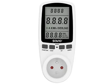 Watomierz, kalkulator energii z wyświetlaczem LCD SAVIO AE-01