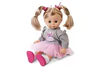 Artyk Lalka Natalia w szarym sweterku, m&oacute;wi po polsku, 39 cm