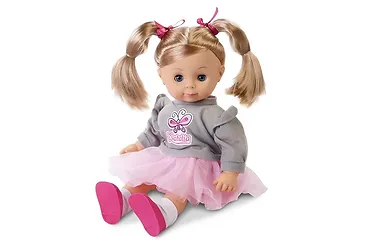 Artyk Lalka Natalia w szarym sweterku, m&oacute;wi po polsku, 39 cm