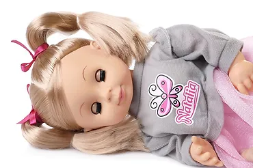 Artyk Lalka Natalia w szarym sweterku, m&oacute;wi po polsku, 39 cm