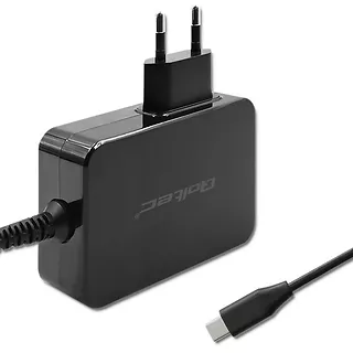 Qoltec Ładowarka GaN Power Pro | 1xUSB-C | 90W | 5-20V | 3-4.5A | Czarna