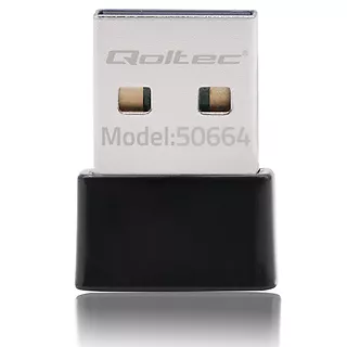 Qoltec Ultraszybki bezprzewodowy mini adapter USB Wi-Fi | standard AC | 650Mbps