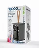 PowerBank Gembird Transparentny 18000mAh QC3.0 Czarny