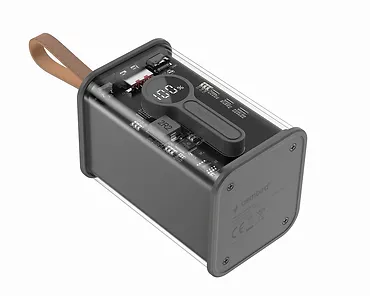 PowerBank Gembird Transparentny 18000mAh QC3.0 Czarny