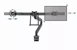 Gembird Ramię regulowane na 3 monitory 17 - 27 cali 6kg