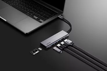 Lexar Hub 7-in-1 USB-C USB3.2 Gen1. Type-C, 3xUSB-A HDMI, SD, microSD slot. PD 100W