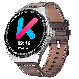 Smartwatch Kumi GT5 MAX 1.39 cala 290 mAh Srebrny