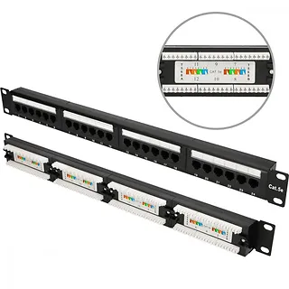 Extralink Patch panel 24 porty CAT5E UTP