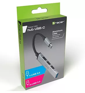 Tracer HUB USB 3.0 H40 4 ports, USB-C