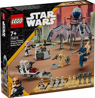 LEGO Klocki Star Wars 75372 Zestaw bitewny z żołnierzem armii klonów i droidem bojowym