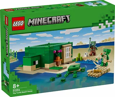 LEGO Klocki Minecraft 21254 Domek na plaży żółwi