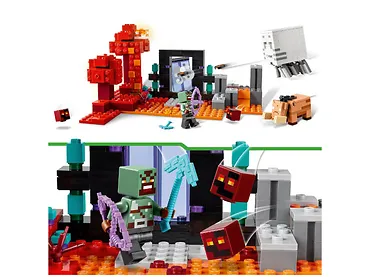 LEGO Klocki Minecraft 21255 Zasadzka w portalu do Netheru