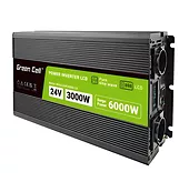 Green Cell Przetwornica LCD 24V 3000W/6000W Czysty sinus z wywietlaczem