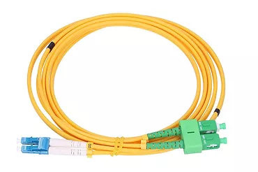 Extralink Patchcord SC/APC-LC/UPC SM G.652D DUPLEX 3.0mm 0.5m