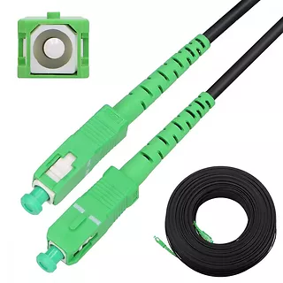 Extralink Patchcord SC/APC-SC/APC SM G.657A2 Simplex 130m Round Drop