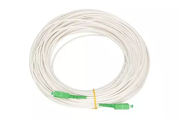 Extralink Patchcord SC/APC-SC/APC SM G657A1 SIMPLEX 3.0mm 60m LSZH biały