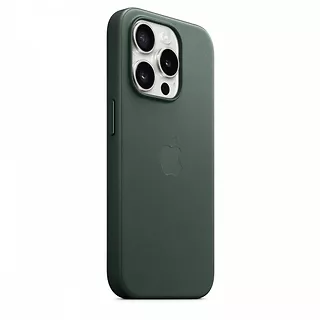 Apple Etui z tkaniny FineWoven z MagSafe do iPhonea 15 Pro - wieczna zieleń
